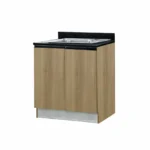 ตู้ครัวเมลามีนเปิด 2 บาน อ่างซิงค์หลุมเดี่ยว