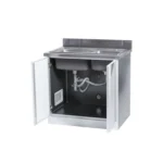 2 Panels Kitchen Cabinet with Double Bowl Sink - Image 4