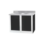 2 Panels Kitchen Cabinet with Modern Bowl Sink - Image 4