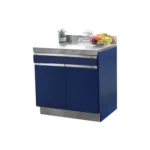 ตู้ครัวไฮกลอสเปิด 2 บาน แบบท็อปเรียบ