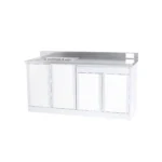 ตู้ครัวเปิด 4 บาน อ่างซิงค์หลุมเดียว