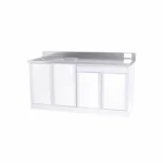 4 Panels Kitchen Cabinet with Double Bowl Sink - Image 2