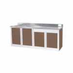 4 Panels Kitchen Cabinet with Double Bowl Sink - Image 3