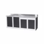 4 Panels Kitchen Cabinet with Double Bowl Sink - Image 4