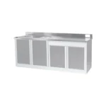 4 Panels Kitchen Cabinet with Modern Bowl Sink - Image 4