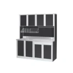 ชุดตู้ครัวพร้อมตู้แขวน อ่างซิงค์หลุมคู่