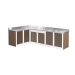 Corner Modern Cabinet Set and Sinks - Image 4