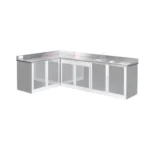 Corner Modern Cabinet Set and Sinks