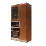 ตู้ครัวทรงสูง และมีตู้ด้านข้างแบบรางสไลด์