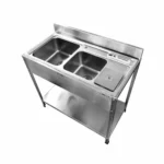 Standing Double Bowl Sink with Trush